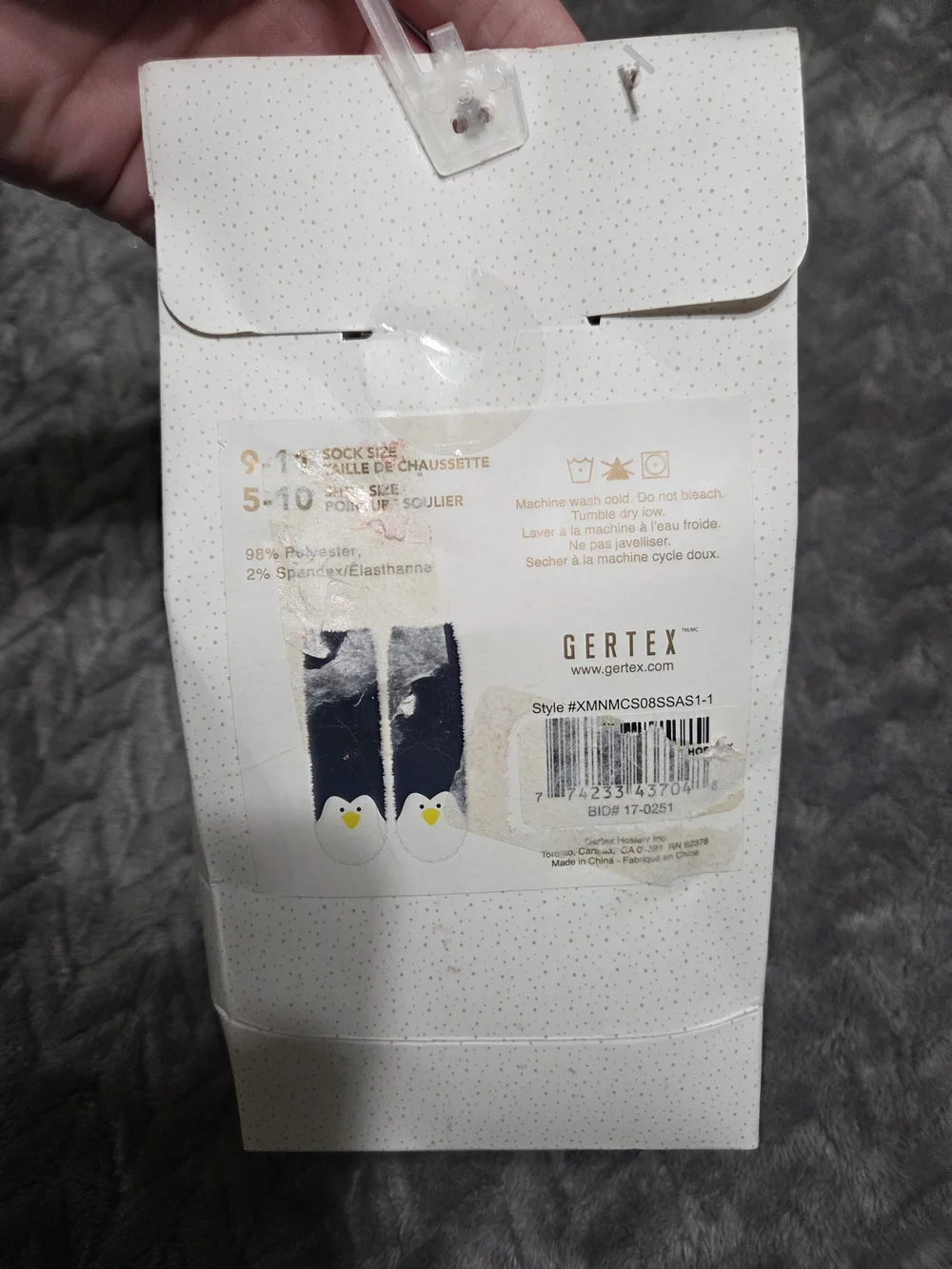 Ladies Penguin Cozy Slipper Socks Holiday Gift Box